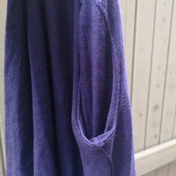 Long waterfall cardigan, Kenar, merino wool, size L - Picture 3 of 3